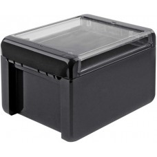 96023234 B 141309 PC-V0-G-7024, Bocube Series Graphite Grey Polycarbonate V0 Enclosure, IP66, IP68, IK07, Transparent Lid, 151 x 125 x 90mm