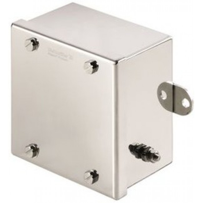 1002720000, Metal Enclosure 100x190x190mm Stainless Steel Silver IP66