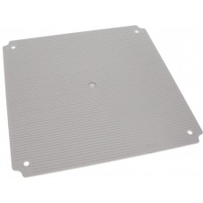 PTX-11072-P, Plastic, ABS Panel, Inner 12.362" L x 12.362" W x 0.433" H (314.00mm x 314.00mm x 11.00mm) Gray