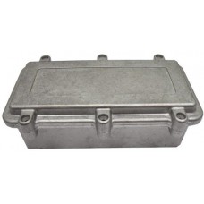 Silver Die Cast Aluminium Enclosure, IP67, Silver Lid, 192 x 96 x 67mm