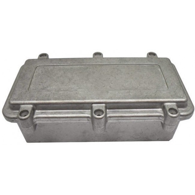 Silver Die Cast Aluminium Enclosure, IP67, Silver Lid, 192 x 96 x 67mm