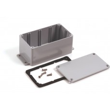 484-0100A, 484 Series Grey Die Cast Aluminium Enclosure, IP68, 170 x 101.6 x 77mm