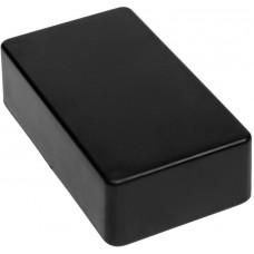 Black ABS Enclosure, IP54, IK06, 124 x 71.5 x 38mm