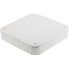 PF20-4-20W, PF Series White ABS Enclosure, IP40, White Lid, 200 x 200 x 40mm