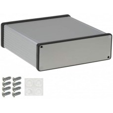 1455T1601, Box Aluminum Natural End Panel(s) 6.299" L x 6.496" W (159.99mm x 165.00mm) X 2.028" (51.51mm)