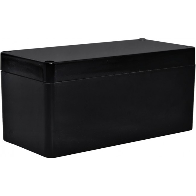 Black Fibreglass Reinforced Polyester Enclosure, IP66, IP67, IP68, 190 x 75 x 75mm