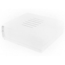 1598ESGYPBK, Enclosures, Boxes, & Cases ABS w/Black ABS Ends 6.3x6.3x3.38" Grey