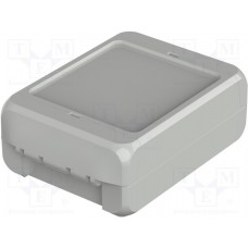 B 100804 ABS 7035, Enclosure: multipurpose; X: 80mm; Y: 113mm; Z: 40mm; BOCUBE; ABS; grey