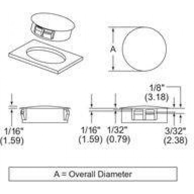 62MP0750, Conduit Fittings & Accessories Hole Plug, Snap In , .750 in Hole, .125 Max Panel