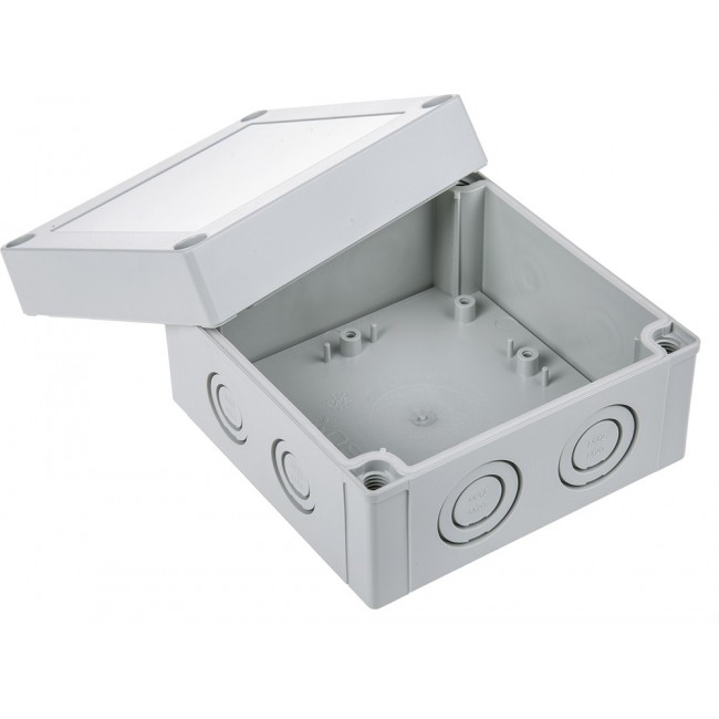 PCM 125/75 G ENCLOSURE, Grey Polycarbonate Enclosure, IP66, IP67, Grey Lid, 130 x 130 x 75mm