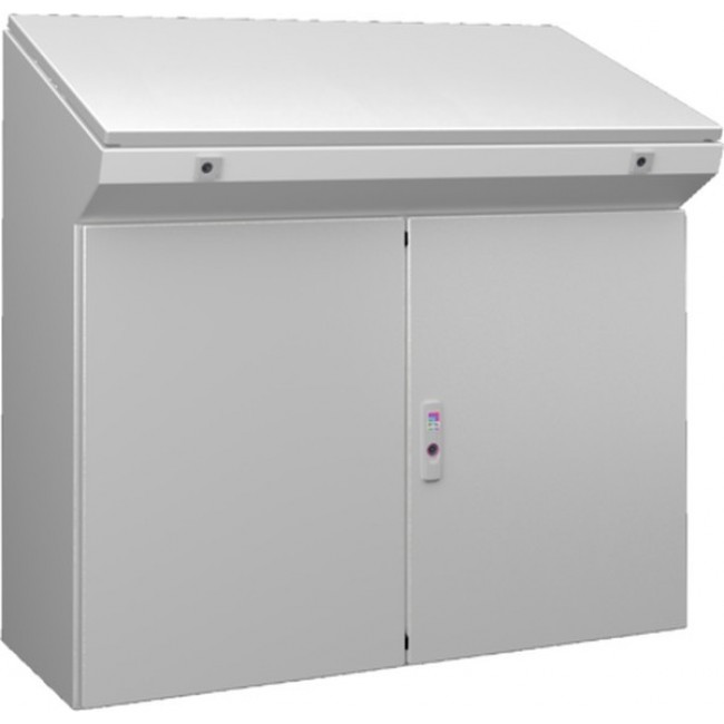 6740600, TP Series Sheet Steel Double-Door-Door Floor Standing Enclosure, Opaque Door, IP55, 975 x 1000x 400mm