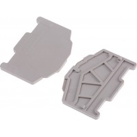 1706110000, Weidmuller Z Series End Cover for Use with DIN Rail Terminal Blocks