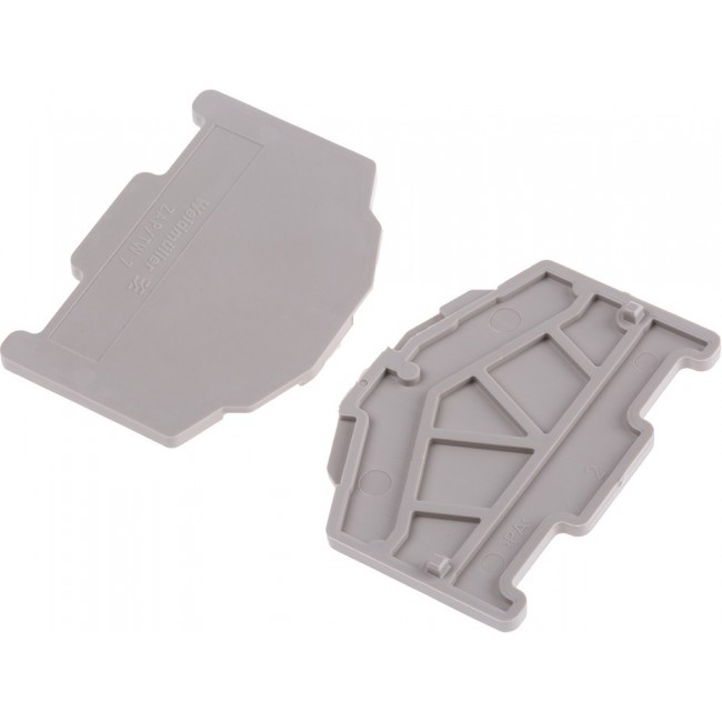 1706110000, Weidmuller Z Series End Cover for Use with DIN Rail Terminal Blocks