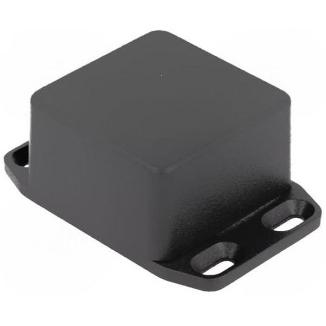 Aluminum die cast enclosure, (L x W x H) 51 x 51 x 31 mm, black (RAL 9005), IP54, 1590LBFLBK