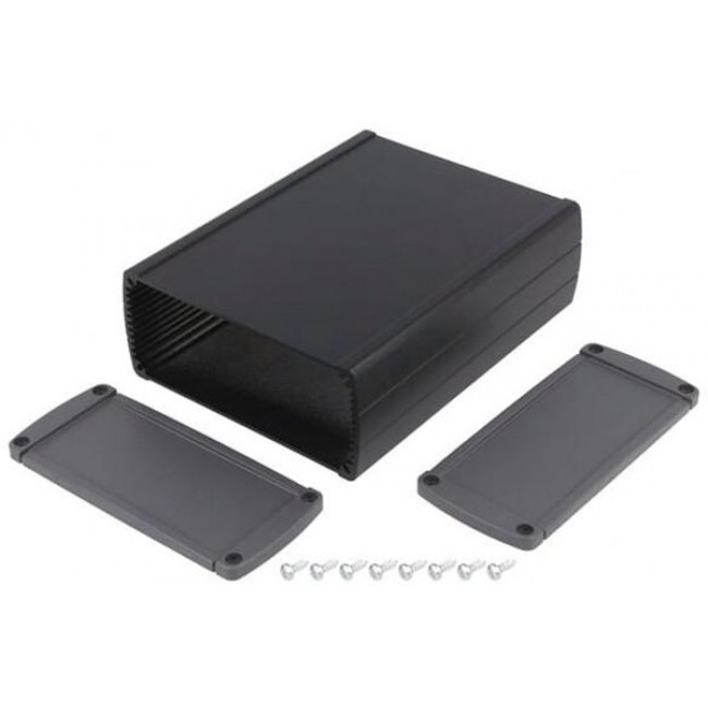 TEKAL 32.29, Metal Enclosure TEKAL 145x105.9x45.8mm Aluminium Black / Dark Grey