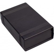 Black ABS Enclosure, IP30, IK06, 146 x 91 x 43.3mm