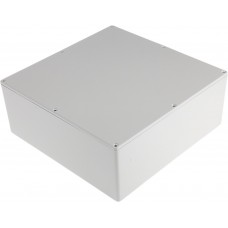 Grey Die Cast Aluminium Enclosure, Grey Lid, 250 x 250 x 100mm