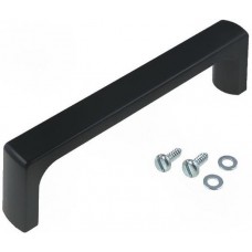 Handle, angled, ABS, (L x W x H) 155 x 20 x 42 mm, black, 250.1393