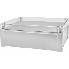 Grey Polycarbonate General Purpose Enclosure, IP65, Transparent Lid, 289 x 239 x 107mm