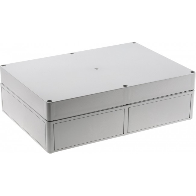 9523000, PK Series Grey Polycarbonate Enclosure, IP66, IK08, Flanged, Grey Lid, 254 x 360 x 111mm