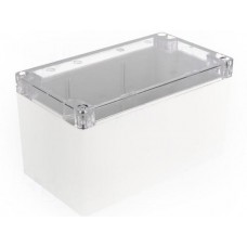 1554K2GYCL, Enclosures, Boxes, & Cases General Enclosure - Grey/Clear Lid - 6.3 x 3.5 x 3.5in - Polycarbonate - N4X