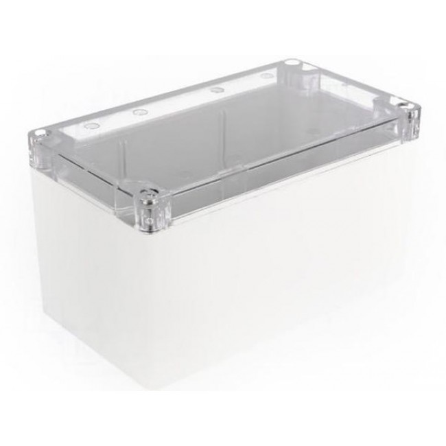 1554K2GYCL, Enclosures, Boxes, & Cases General Enclosure - Grey/Clear Lid - 6.3 x 3.5 x 3.5in - Polycarbonate - N4X