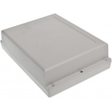 Grey ABS Enclosure, IP65, IK07, Grey Lid, 197.7 x 144.55 x 52.55mm