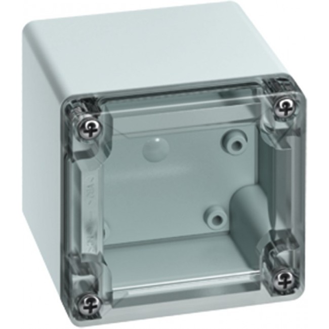 20150301, TG Series Grey Polycarbonate Enclosure, IP66, IP67, Grey Lid, 84 x 85 x 82mm