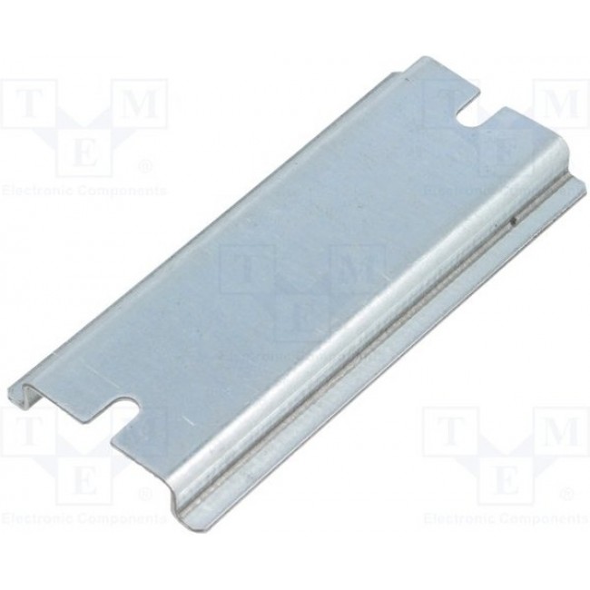 B-3, DIN rail; steel; W: 35mm; L: 80mm; Series: MNX; Plating: zinc