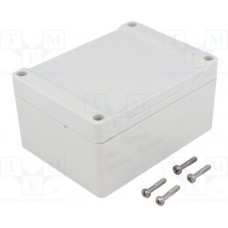 1555FGY, Enclosures, Boxes, & Cases Watertight/ABS 4.7x3.5x2.4"StyleLid