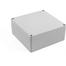1554Q2GY, Enclosures, Boxes, & Cases General Enclosure - Grey/Grey Lid - 5.5 x 5.5 x 2.4in - Polycarbonate - N4X
