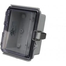 PTQ-11035-C, Enclosures, Boxes, & Cases PC+10% Fiberglass Box with Stainless Steel Latch (3.5 X 4.7 X 2.8 In)