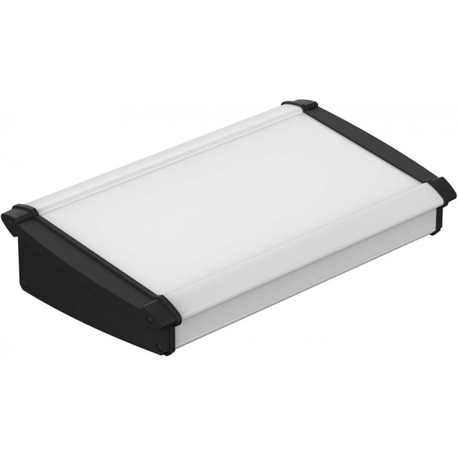 92865300.HMT1 ATPH 1865-0300, Alu-Topline Series Black Aluminium Desktop Enclosure, Sloped Front, 300 x 181.2 x 68.2mm