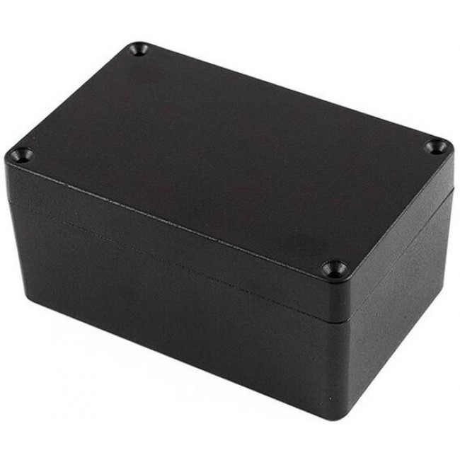 1590Z120BK, Enclosures, Boxes, & Cases Heavy Duty Alum 4.91x1.8x3.2_ BLACK