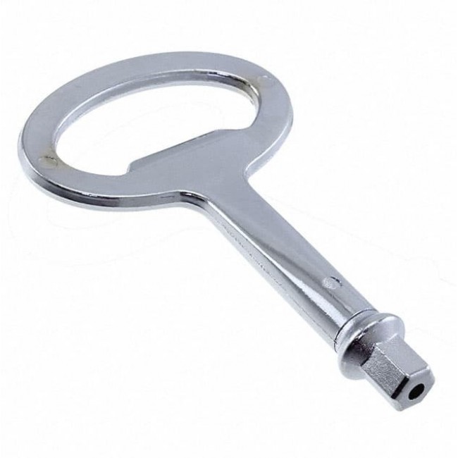 36868, KEY 8 MM HEX ZAMAK CHROME FINISH