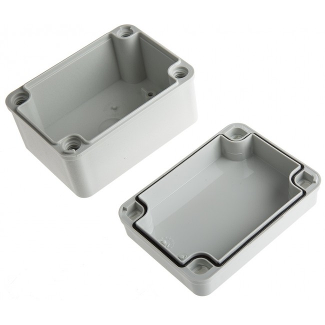 PC B 65 G ENCLOSURE, Piccolo Series Grey Polycarbonate Enclosure, IP66, IP67, Grey Lid, 110 x 80 x 65mm