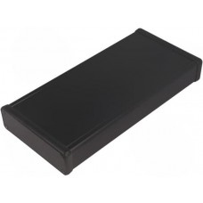 1455L2201BK, 1455 Series Black Aluminium Enclosure, IP54, Black Lid, 220 x 103 x 30.5mm