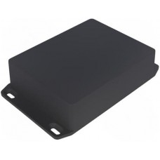 1590BBFLBK, Box Aluminum Black Cover Included 4.705" L x 3.701" W (119.50mm x 94.00mm) X 1.339" (34.00mm)