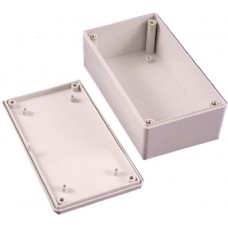 1591HGY, 1591 Series Grey Flame Retardant ABS Enclosure, IP54, Grey Lid, 165 x 71 x 29mm
