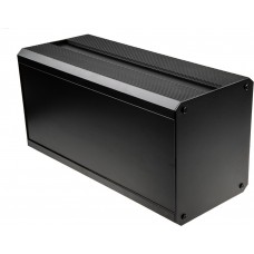 Black Extruded Aluminium Heat Sink Case, IP40, Black Lid, 400 x 200 x 175mm