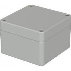 02210094, Euromas Series Light Grey Polycarbonate V0 Enclosure, IP66, IK07, Light Grey Lid, 82 x 80 x 55mm