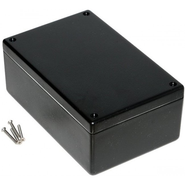 1594EWBK, 1594 Series ABS Enclosure, IP65, 168 x 107 x 53mm