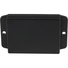 Black ABS Enclosure, Flanged, Black Lid, 70 x 50 x 17mm