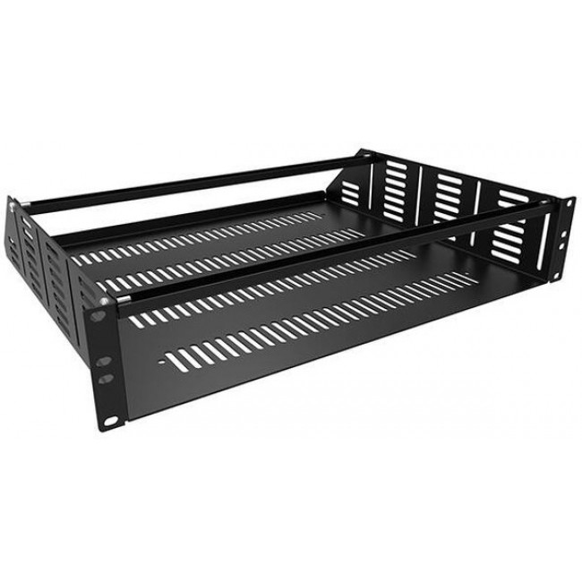 RACSV190515BK1, Metal, Steel Shelf, Fixed 15.000" L x 17.480" W x 5.236" H (381.00mm x 444.00mm x 133.00mm) Black