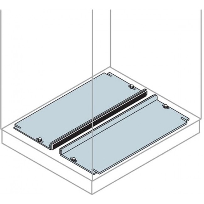 EF6050, IS2 Series Galvanised Steel Sliding Gland Plate, 600mm W, 500mm L for Use with AM2 Cabinets, IS2 Enclosures