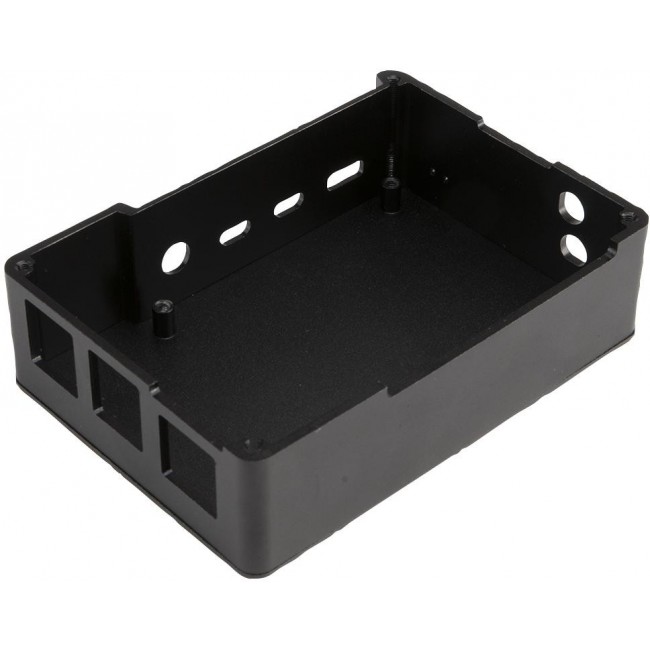 A-RA08-M1B, Aluminium Case for Raspberry Pi 4, Black