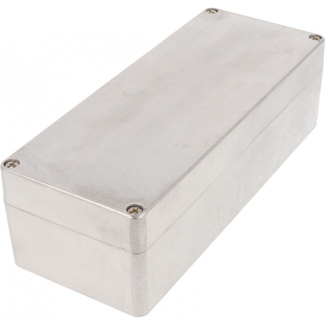 1590Z137, 1590Z Series Clear Die Cast Aluminium Alloy Enclosure, Flanged, Natural Lid, 200 x 80 x 60mm