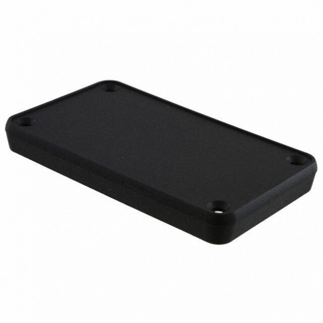 1455KPLBK-10, Black Plastic Solid Bezel For 1455K Enclosures - 10/Pack