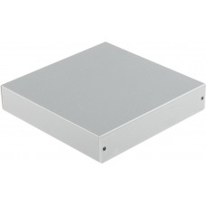 MB15-3-15, MB Series Silver Aluminium Enclosure, Silver Lid, 150 x 150 x 30mm