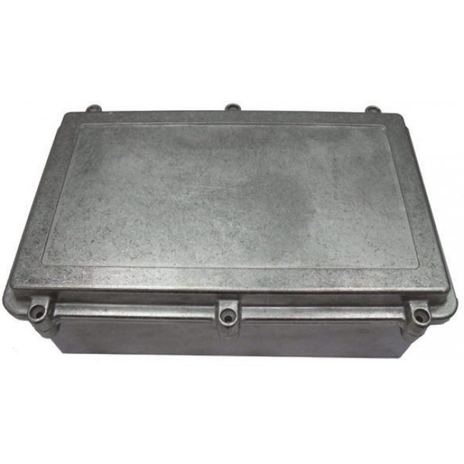 Silver Die Cast Aluminium Enclosure, IP67, Silver Lid, 274 x 173 x 100mm